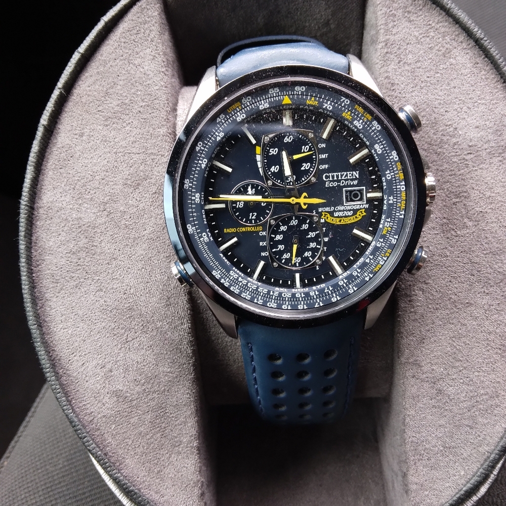 Citizens Eco -drive watch. Blue Angel.